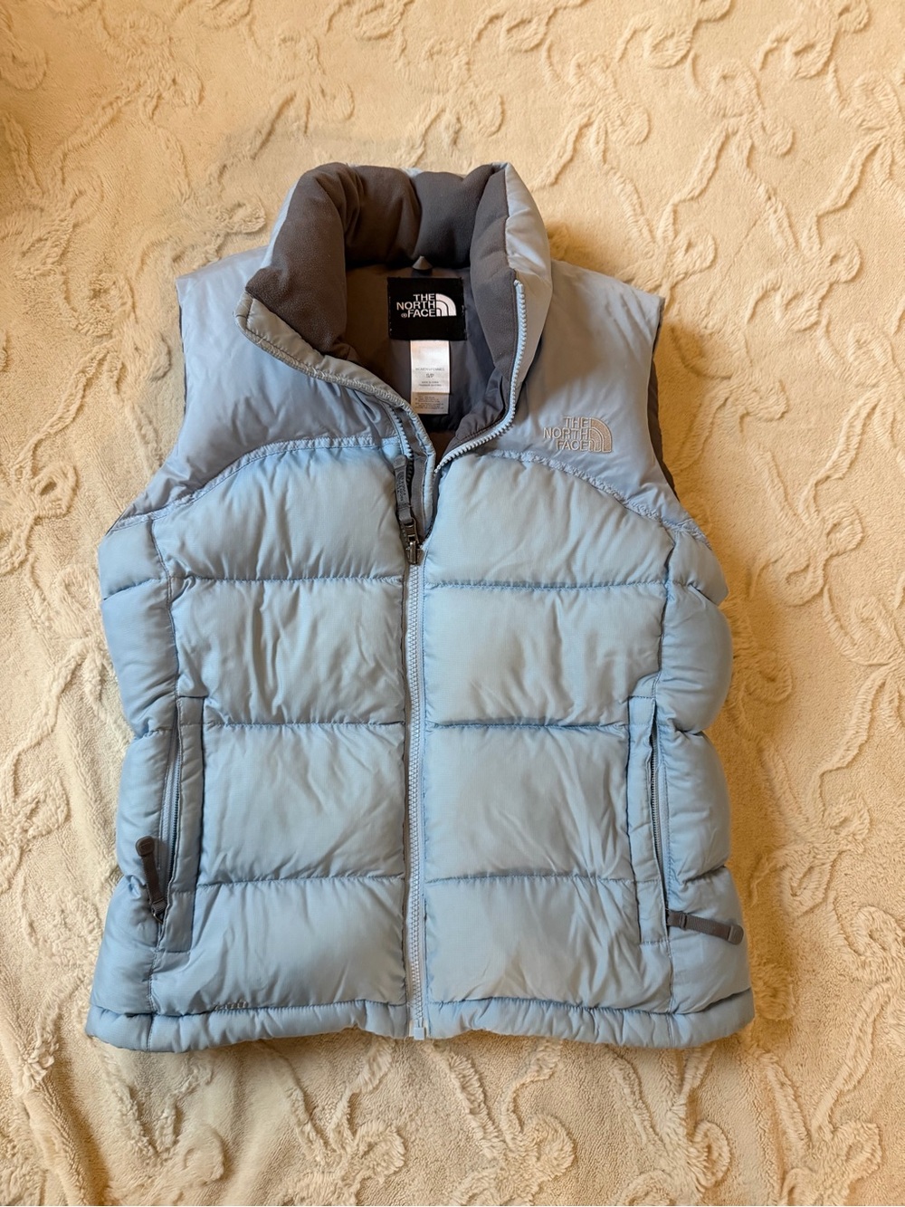 The North Face Light Blue Puffer Vest for Kids